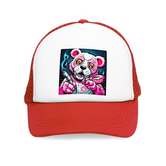 Pink DAmani bear designed Mesh Cap